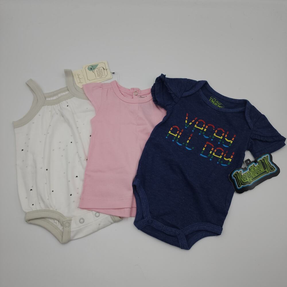 Sapling Bundle of Three One Piece Tank Twinkle Twinkle Size 0-3 Months